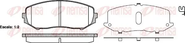 REMSA 1225-02 | Fren Balatası Grand Vitara Jt 10 05