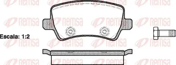 REMSA 1236-00 | Fren Balatası Galaxy 05 06