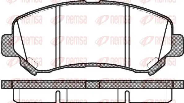 REMSA 1318-00 | Fren Balatası Ön Nissan Qhasqai J10 X Traıl
