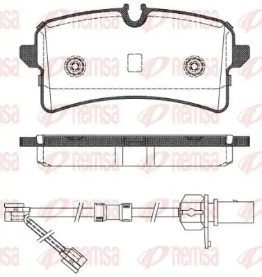 REMSA 1505-02 | Fren Balatası A8 4h_ 11 09