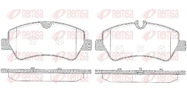 REMSA 1521-00 | Fren Balatası Transit Tourneo Custom 12 12