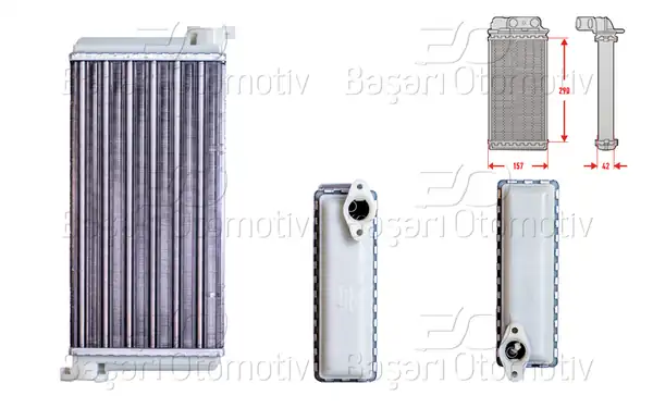 AUTOLUX 3143022-22 | Kalorifer Radyatörü Mekanik 290x154 mm Mercedes Benz 190 W201 2 0 82 90 D 2 0 83 93 E 2 0 82 93