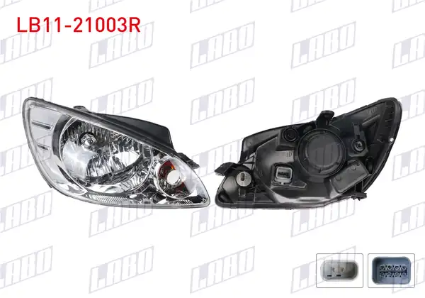 LABO LB11-21003R | Far Sağ Elektrikli Motorsuz Hyundai Getz 2006 2012