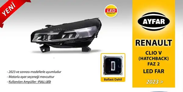 AYFAR 202351 | Far Sol 23 Clio V Beyin Dahil
