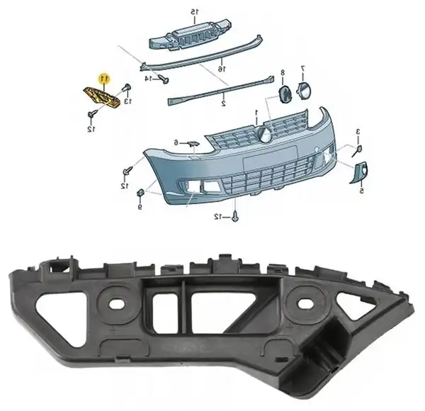 GKL 292803 | Tampon Braketi Ön Sağ Caddy 11 15