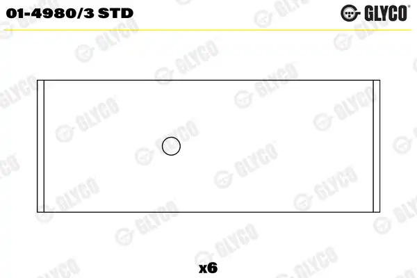GLYCO 0149803STD | Kol Yatak Citroen C1 107 Aygo Yaris Sirion Cuore 2005