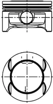 KOLBENSCHMIDT 40385610 | Piston Segman 73 65mm 0 25 Astra G H Corsa C Meriva A Tigra B Z14xep