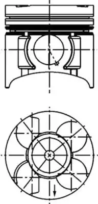 KOLBENSCHMIDT 40391600 | Piston Segman Y17dt Corsa C Astra G Combo C 79 00mm Std 1 7dti