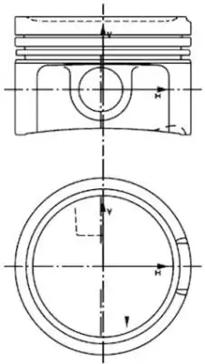 KOLBENSCHMIDT 40434600 | Piston Segman Std 81 01mm Golf IV Bora Beetle A3 A4 1 8t 95 10