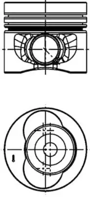KOLBENSCHMIDT 40683600 | Piston Segman 81 01mm Std Crafter 2 5 TDI 136 163 PS BJL BJM Ceca Cecb 06 5 Adet