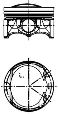 KOLBENSCHMIDT 41197620 | Piston 83 01mm Vag A3 A4 A5 CC Go6 Pas 06