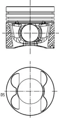 KOLBENSCHMIDT 41713600 | Piston Segman Sağ Std Om642 9 83mm G Class W461 09 Vito W639 09 Sprinter 906 09