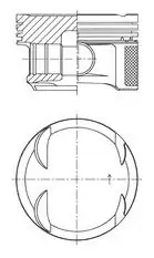 KOLBENSCHMIDT 41766600 | Piston Segman Std M271 9 Kompressor 82 00mm W204 08 14 S204 08 14 Cl203 09 11