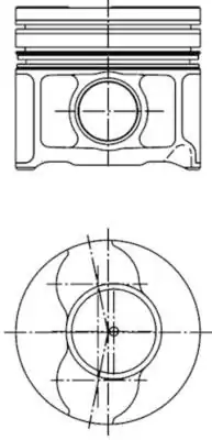 KOLBENSCHMIDT 41795600 | Piston Segman Std 82mm Fiat Doblo 1 9 JTD 103ps Vectra C 1 9 CDTI