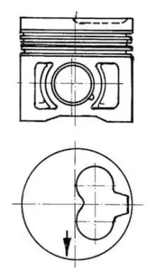 KOLBENSCHMIDT 91386630 | Piston 80 51mm Vag 80 100 Cad2 Go3 Pas Po3 T4 89