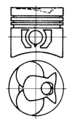 KOLBENSCHMIDT 93444600 | Piston Segman Std Om616 9 Om617 9 90 9mm Sessiz G Class W460 79 91