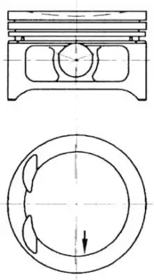 KOLBENSCHMIDT 97332610 | Piston Segman Ad 050 Vectra B 2 0 16v X20xev 86 5 4 Adet