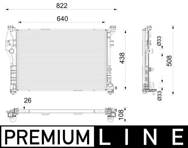 Mahle Cr 2786 000p Su Radyatörü Mercedes W176 C117 X156 AMG