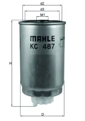 MAHLE KC487 | Yakıt Filtresi Fiat Freemont 11 15 Dodge Caliber 10 Jeep Compass 11 Patriot 11 17 2 0 JTD 2 2 JTD 2 8 JTD