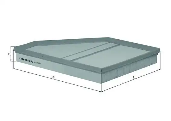 MAHLE LX2097 | Hava Filtresi BMW E70 X5 4.8 07= > Sol