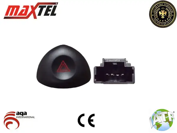MAXTEL 162-04-723 | Dörtlü Flaşör Anahtarı 4 Fişli Renault Clio II 99 15
