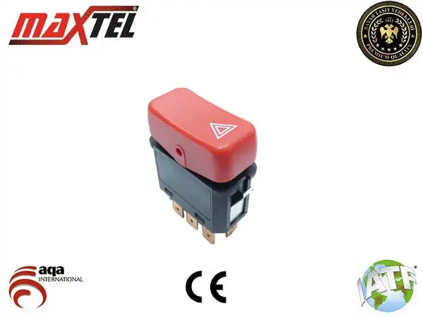 MAXTEL 162-08-224 | Dörtlü Flaşör Anahtarı 8 Fişli Mercedes Benz Actros Atego Axor Citaro Connecto Econic
