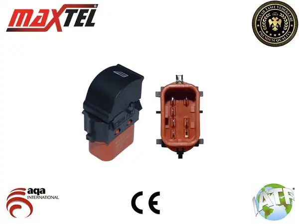 MAXTEL 182-02-082 | Cam Açma Kapama Anahtarı Sağ 6 Pin Ford Fiesta VII Focus III Tourneo Connect Transit Connect