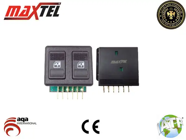 MAXTEL 182-05-001 | Cam Kaldırma Anahtarı Ön Sol 6 Fişli Çiftli Fiat Dogan L