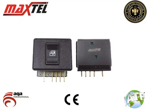 MAXTEL 182-05-002 | Cam Kaldırma Anahtarı Ön Sağ 5 Fişli Tekli Fiat Dogan L