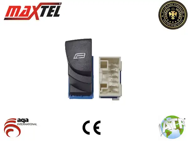 MAXTEL 18205041 | Cam Düğmesi Sol Beyaz Kasasiz Ducato II Boxer II 6 Fişli