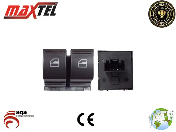 MAXTEL 18206003 | Cam Açma Kapama Anahtarı Sol İkili Amarok Caddy Golf Ibiza Leon Passat Polo Touareg