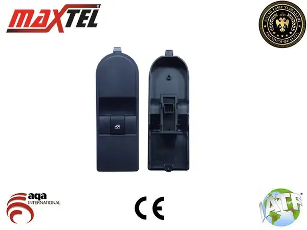 MAXTEL 182-07-448 | Cam Kaldırma Anahtarı Sağ Siyah Opel Astra H 03 14