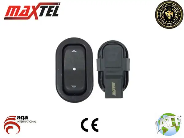 MAXTEL 182-07-571 | Cam Kaldırma Anahtarı Ön Sağ 4 Pin Siyah Opel Astra G 98 09 Zafira A 99 05