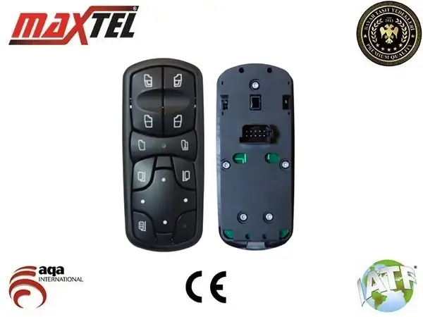 MAXTEL 18208097 | Cam Açma Ve Ayna Anahtarı Sol Mercedes Actros Ym 13