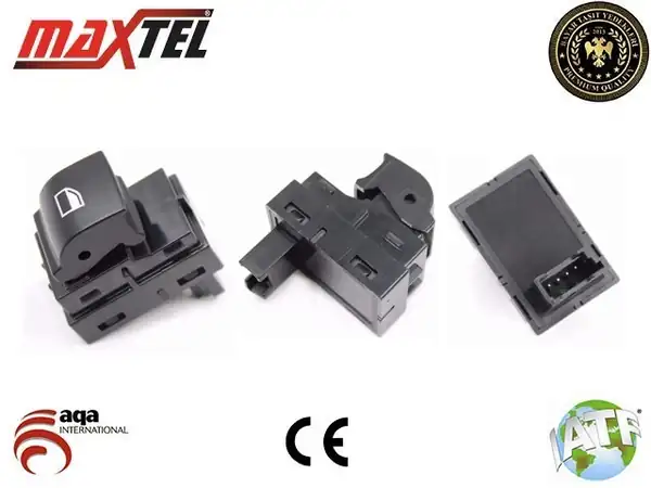 MAXTEL 182-09-949 | Cam Kaldırma Anahtarı Sağ Siyah 4pin Bmw 5 Serif01 F02 F07 F10 F11