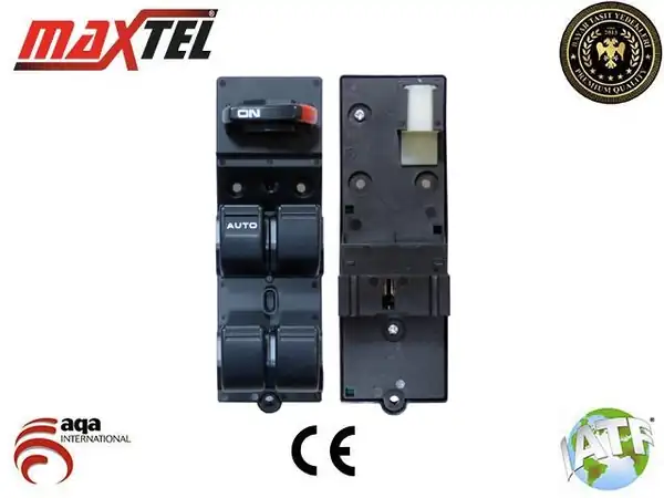 MAXTEL 18212001 | Cam Açma Kapama Anahtarı Civic 96 00 Sol Dörtlü 17 Pin 35750 S04 A112zb