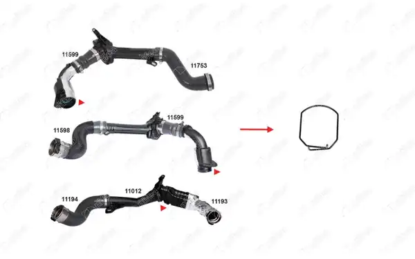 NIFEA 11485 | Turbo Borusu Sekmanı Fluence Grand Scenic Kangoo Megane III 1 5 dCi 09 5 Adet