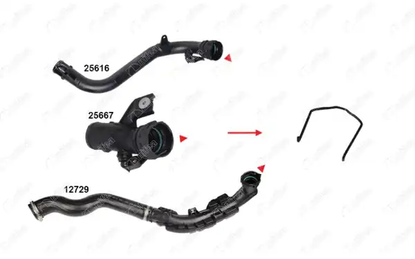 NIFEA 25618-10 | Turbo Borusu Sekmanı Nissan Juke 1 5 dCi F15 10 10 Adet