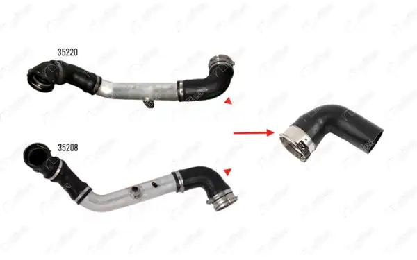 NIFEA 35209 | Turbo Hortumu Alt Metal Boru Hariç Metal Bmw 5 30 D 5 25d E60 E61