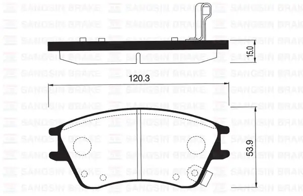 HI-Q SP1147 | Ön Balata Disk Hyundai Elantra Xd 1 5 00 06 1 Adet