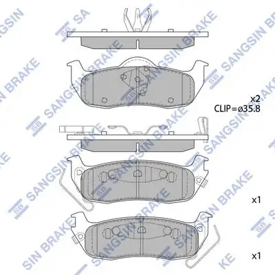 HI-Q SP1512 | Arka Balata Grand Cherokee II 2 7 Crd 02 Grand Cherokee III 5 7 V8 3 7 V6 05 Gdb4137
