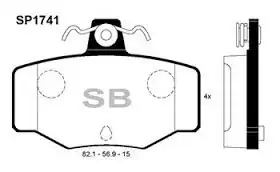 HI-Q SP1741 | Arka Fren Balata Nissan Almera 1 5l Qg15de N16 02 Primera 1 6l 2 0l Ga16 Sr20 P11 97 01