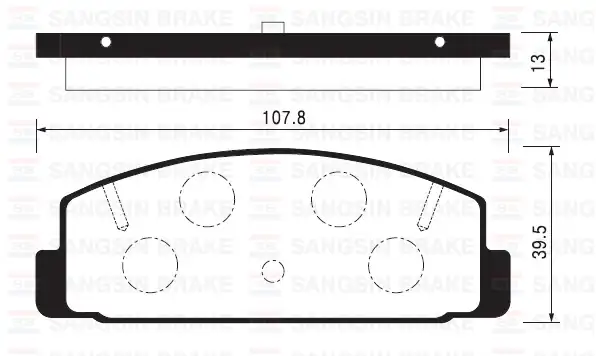 HI-Q SP2028 | Arka Fren Balata Mazda 323 Lantis 1 8l Bp Dohc Bj 99 01 626 Fs Gf 98 01 Mazda 6 2 0l Lf D-E Gg Gh 02