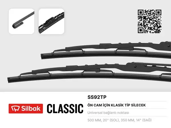 SİLBAK SS92TP | Silecek Süpürgesi 500 350mm Honda Jazz