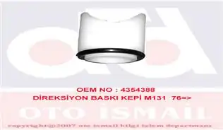 SİSMAK 210140 | Direksiyon Baskı Kepi M131 76 10 Adet