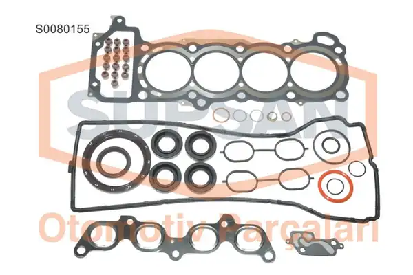 Supsan S0080155 Tam Takım Conta Keçeli Subap Lastikli Skcli Nissan Micra 1 4 16v Eng. Cr14de