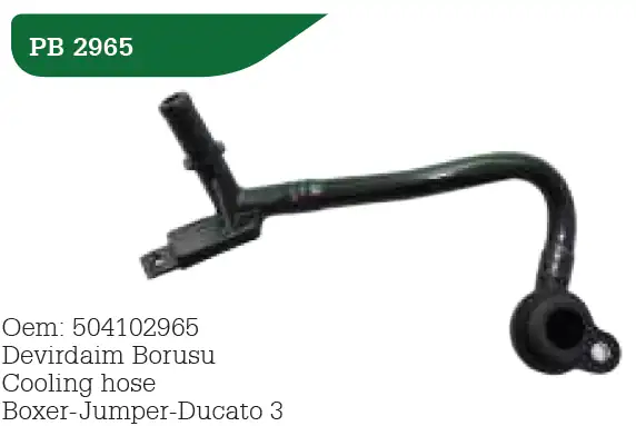 WPI PB2965 | Devirdaim Su Borusu Fiat Ducato 06 Iveco Daily 06 2 3mjet