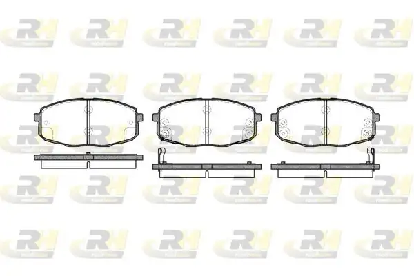 ROADHOUSE 21038-02 | Fren Balatası Ön İ30 07 12 Carens 02 06 Ceed 07 12