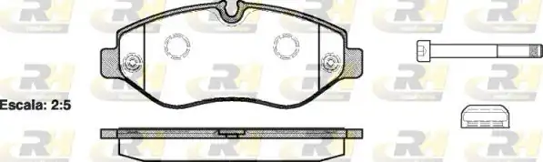ROADHOUSE 21245-00 | Fren Balatası Ön Mercedes Vito W639 07 Vito W447 14 Crafter 06 Vag Sprinter 06