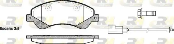 ROADHOUSE 21251-02 | Fren Balatası Transit Tourneo Connect 06 02